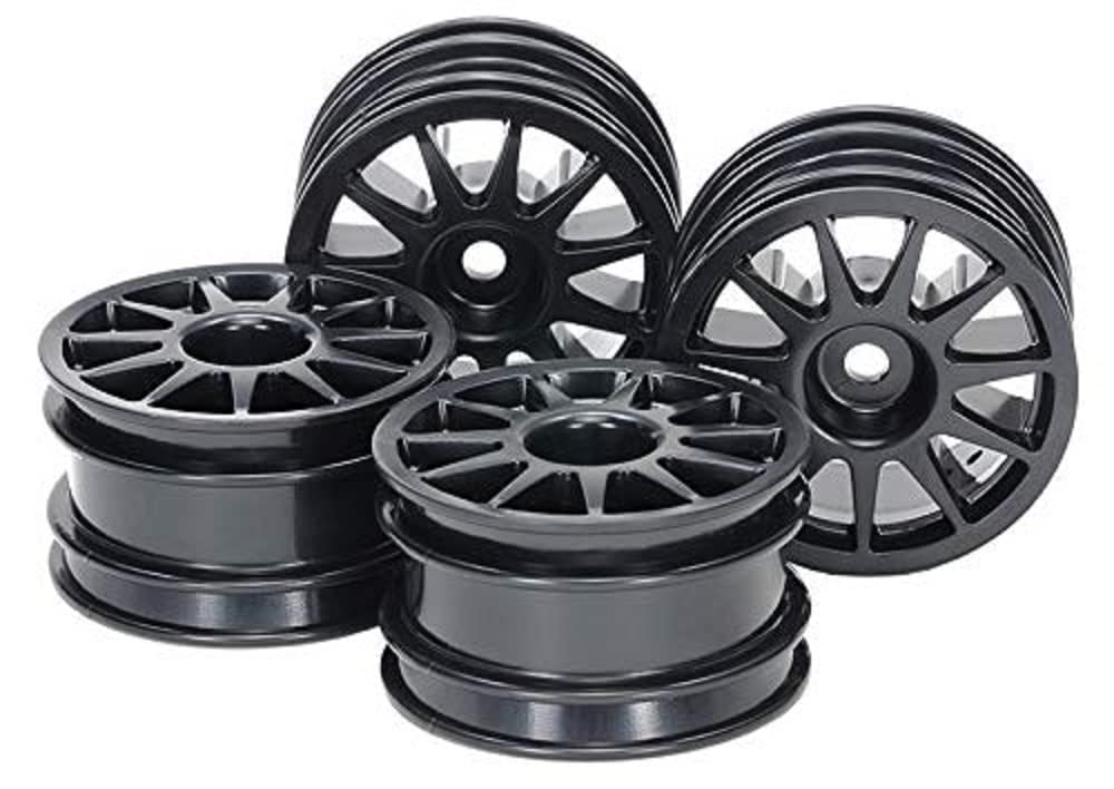 TAMIYA RC Spare Parts No.1665 M Chassis 11 Spoke Wheels Black Set of 4