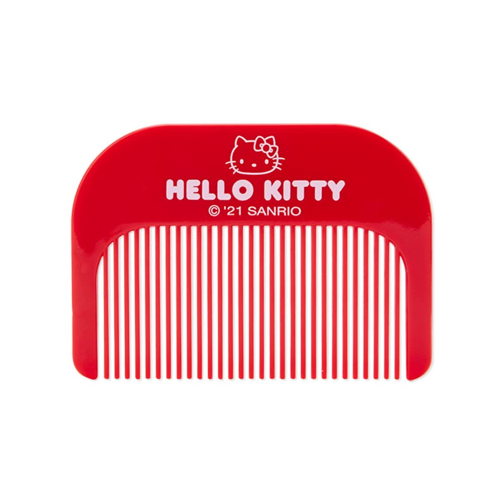 SANRIO Hello Kitty Face Mirror and Comb Set for Tabletop Use