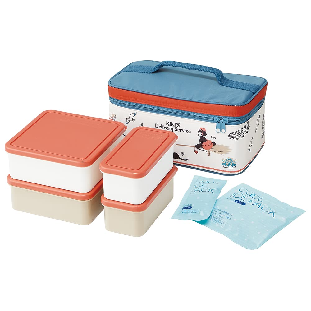 Skater Lunch Box with Insulated Bag and Ice Pack for Outdoor Use