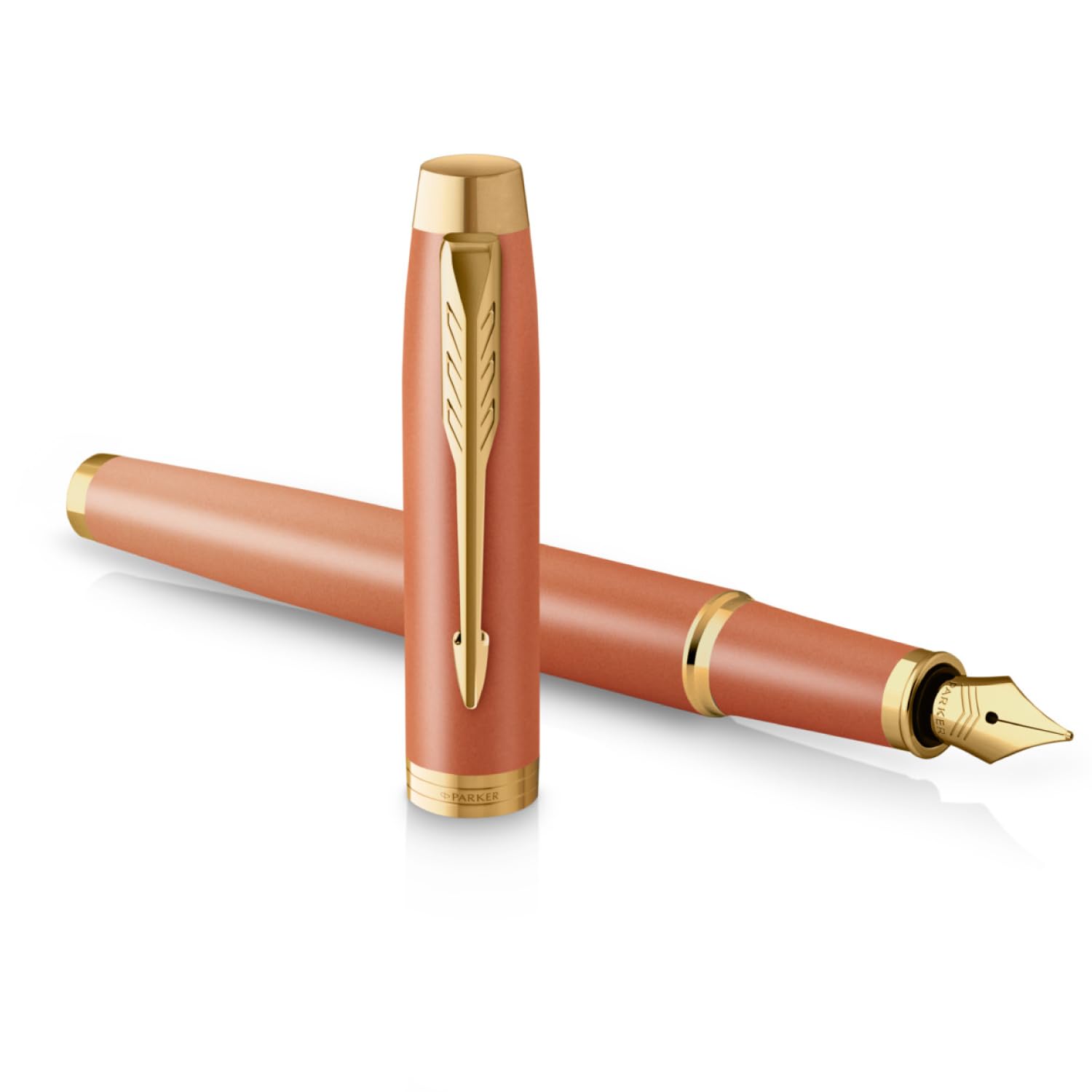 PARKER IM Fountain Pen Orange GT Fine Nib Gift Boxed