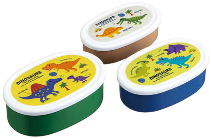 Skater Dinosaur Lunch Box Set with Antibacterial Features