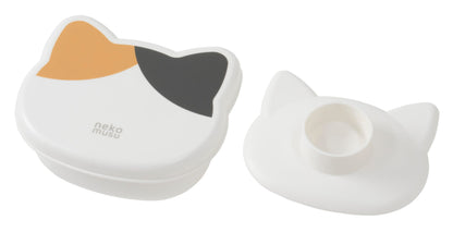 OSK Onigiri Case Cat Design Brown 215ml for Japanese Cuisine