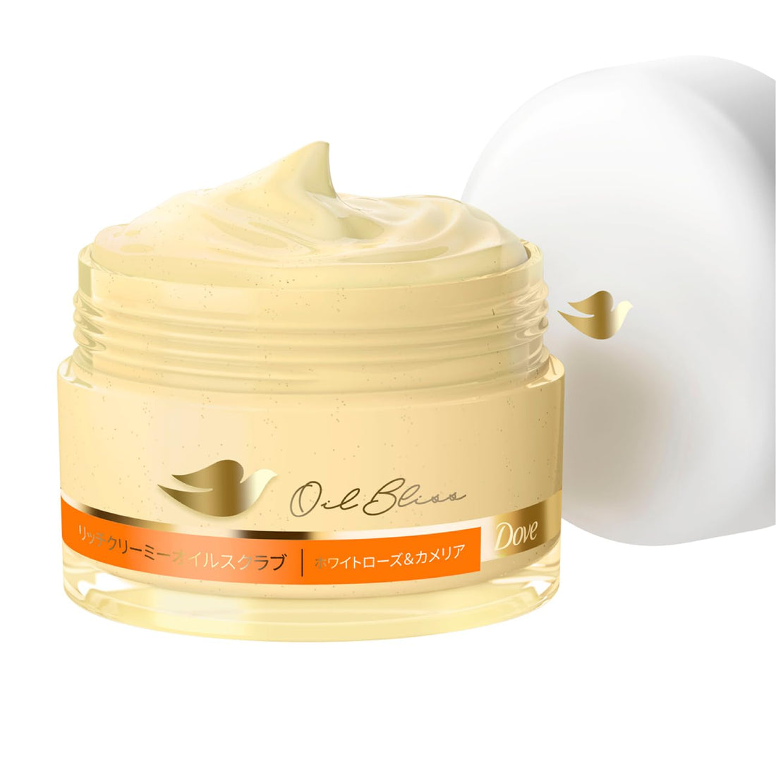 Dove Body Scrub Rich Creamy Oil Scrub White Rose &amp; Camellia 200g