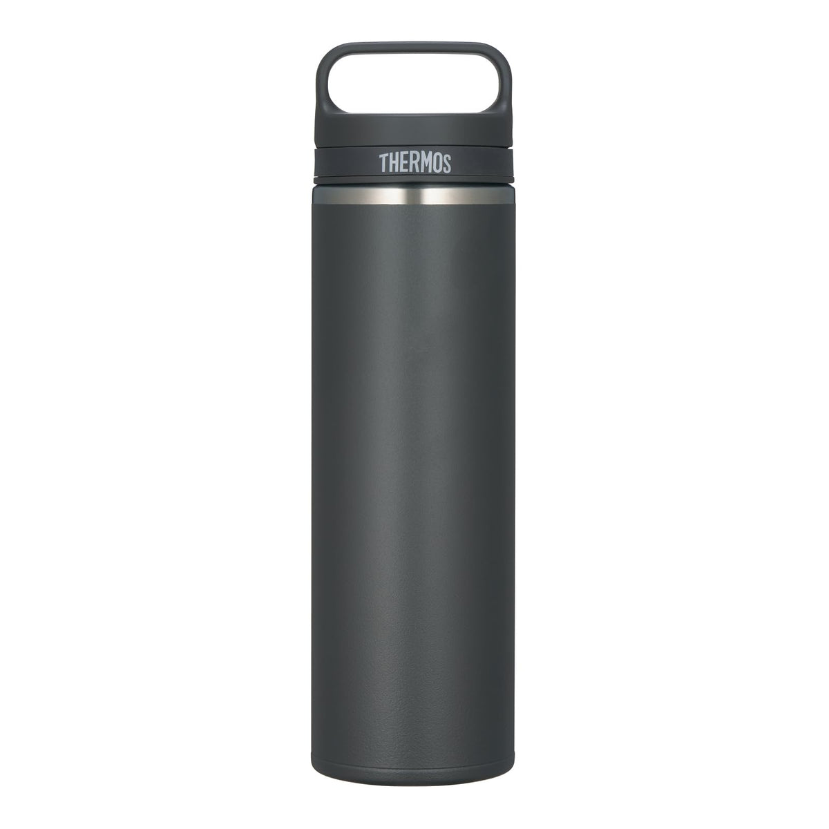 THERMOS Vacuum Insulated Travel Mug with Carry Handle 600ml Smoke Black