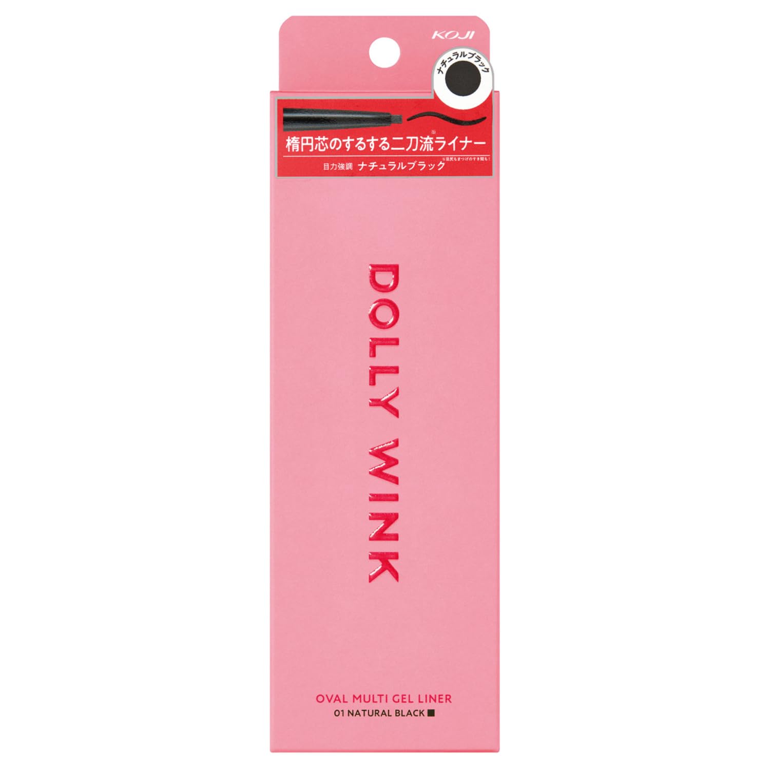 Dolly Wink Oval Multi Gel Liner Natural Black for Effortless Eye Makeup