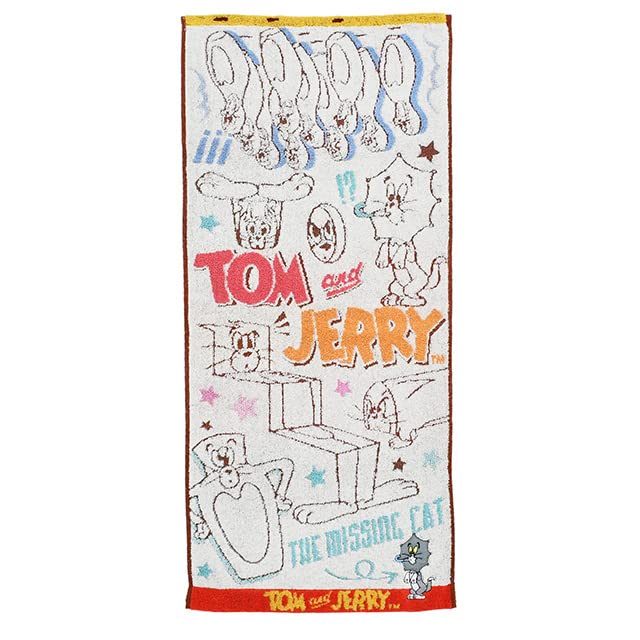Marushin Face Towel Tom and Jerry Mistake Tom Cotton Antimicrobial