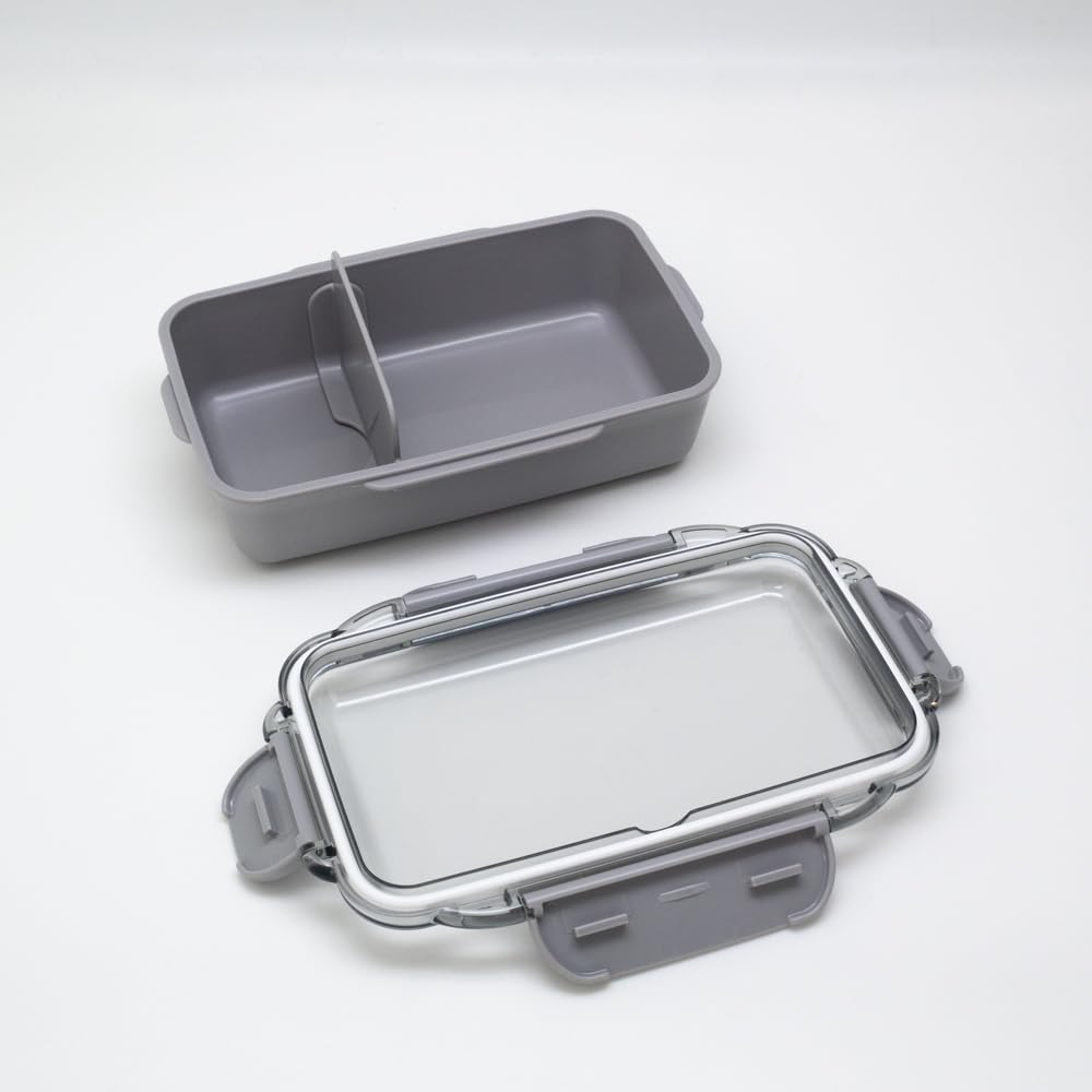 OSK Lunch Box with Dividers Calm Color 500ml Gray