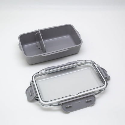 OSK Lunch Box with Dividers Calm Color 500ml Gray