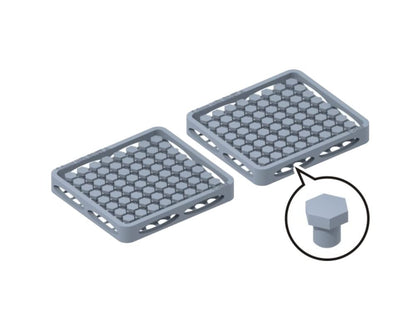 E.T Model 2.0mm Hex Rivets for Model Kits 120 Pieces