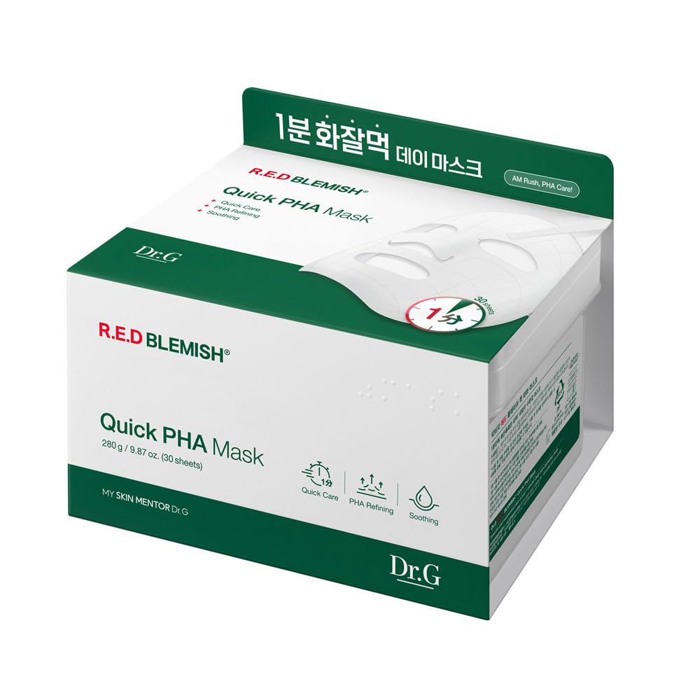 Dr.G R.E.D BLEMISH PHA Quick Mask 30 Sheets for Japanese Skincare