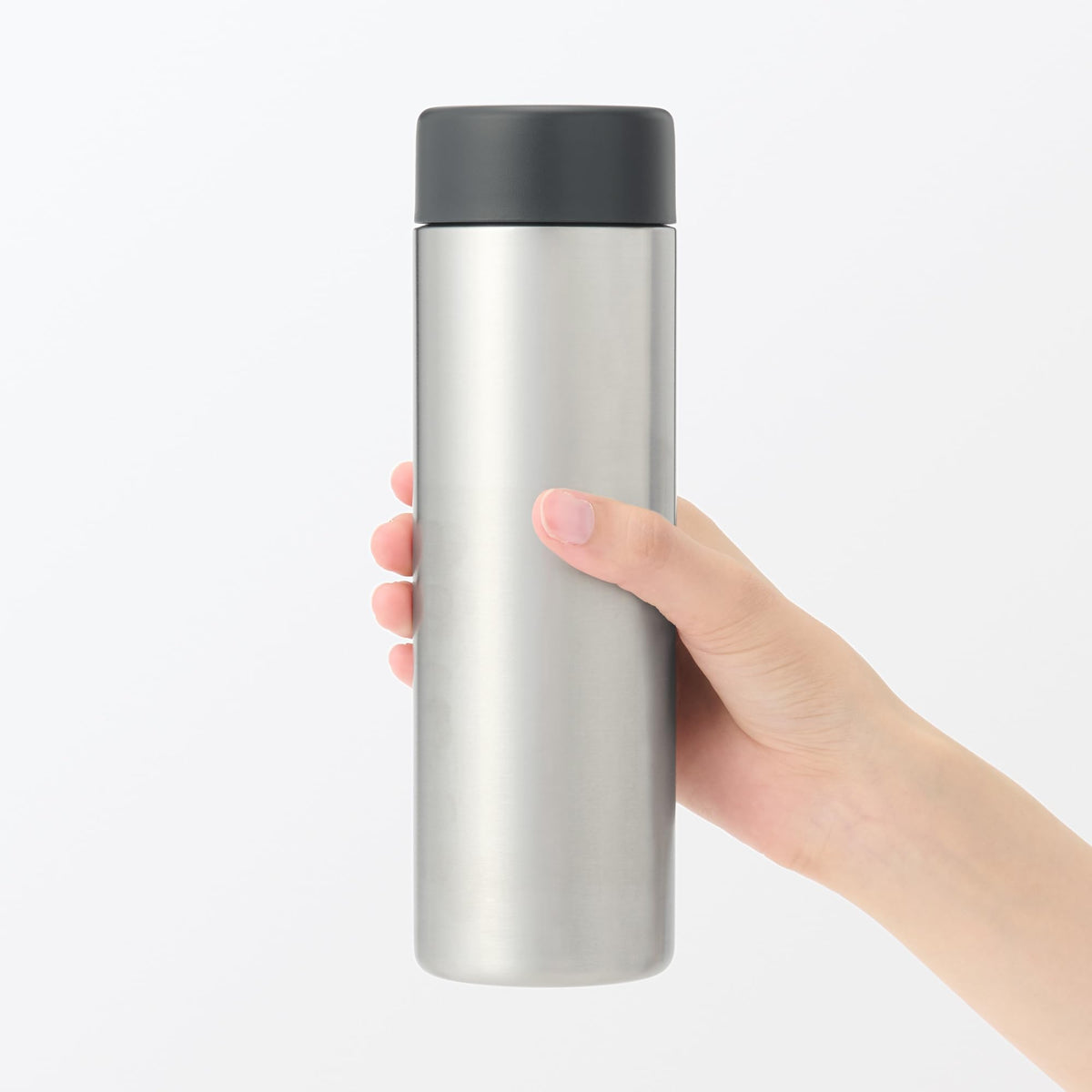 MUJI Vacuum Insulated Bottle Flat Type 500mL for Hot and Cold Beverages