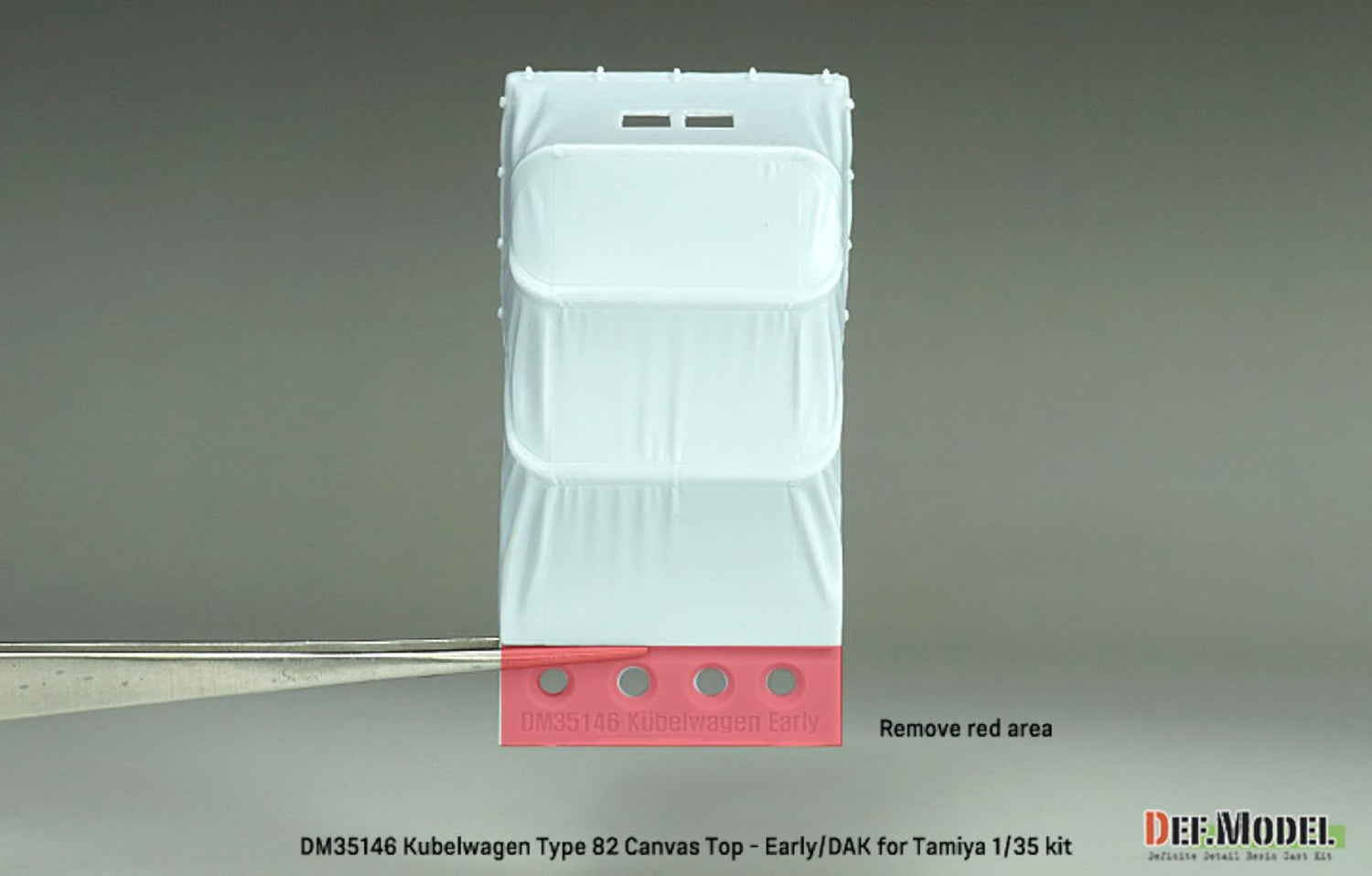 DEF.MODEL 1/35 WWII German Kubelwagen Type 82 Canvas Set