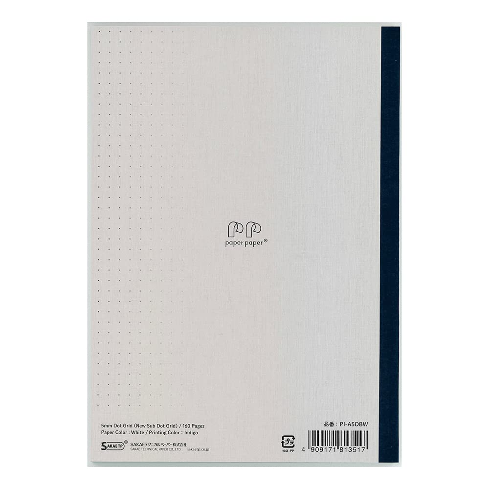 Sakae Technical Paper Cahier A5 à points Iroful, couverture souple, 160 pages