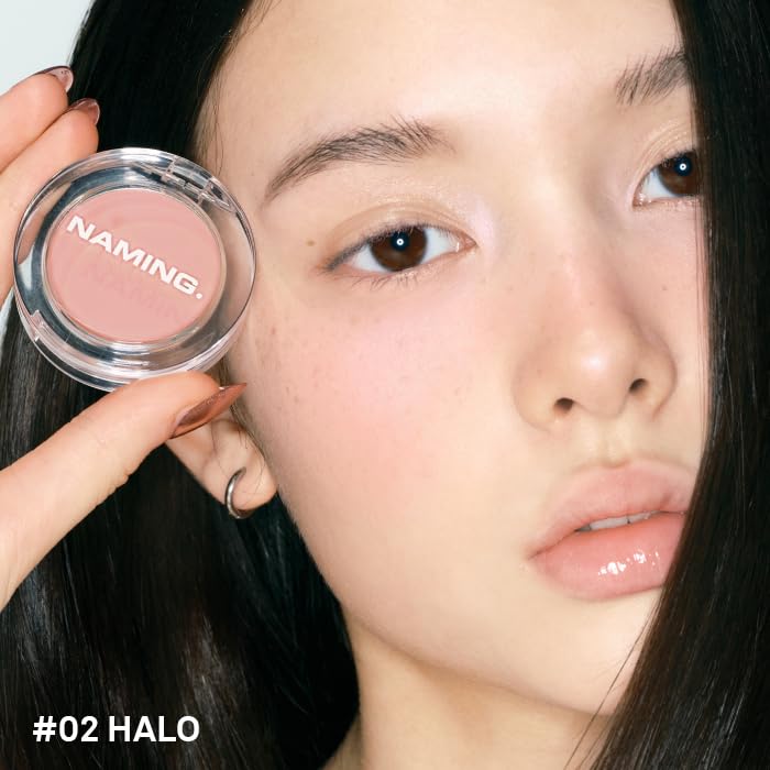 NAMING Fluffy Powder Blush 02 Halo for a Natural Flush