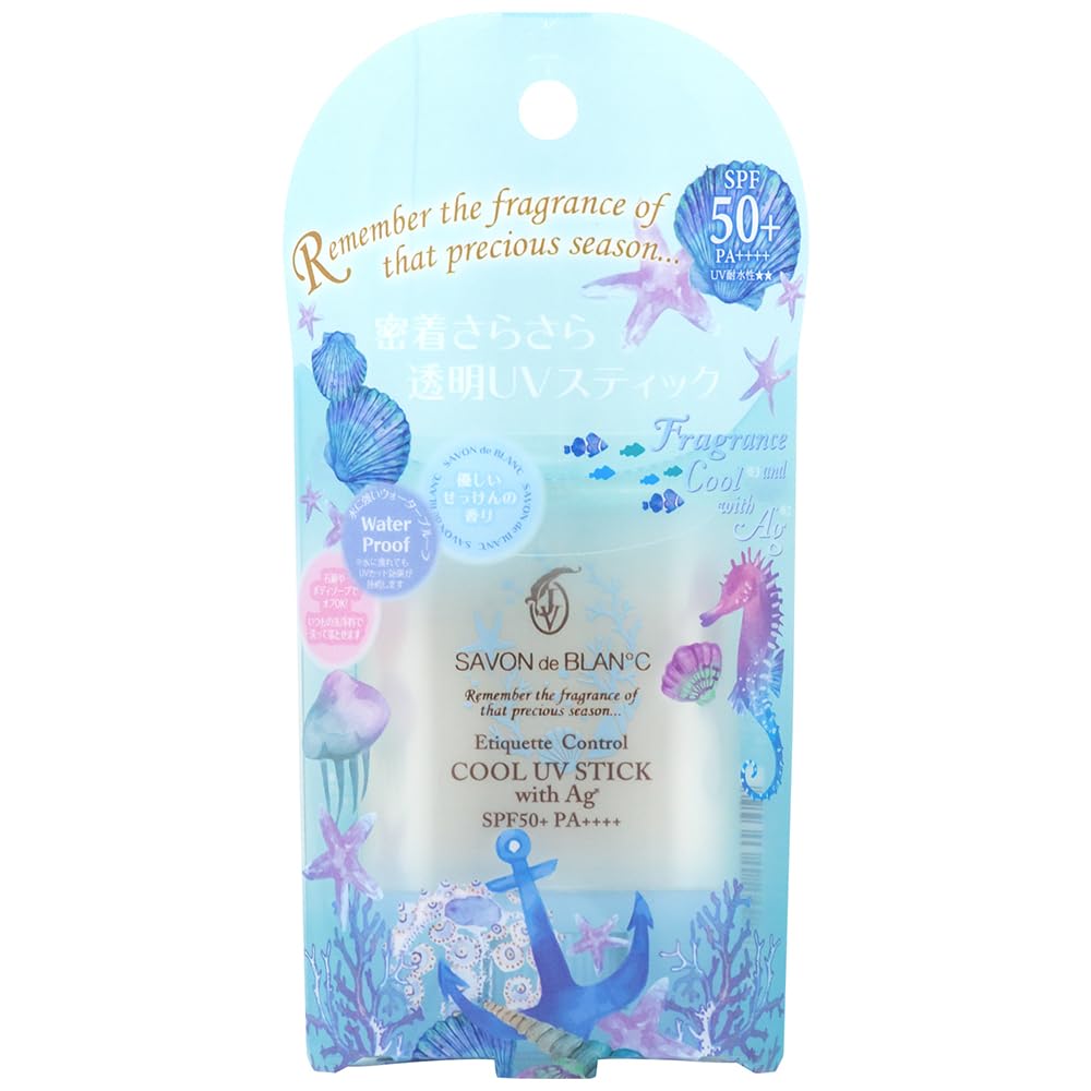 JV SAVON de BLAN°C Cool UV Stick 15g SPF50+ PA++++ for Daily Protection