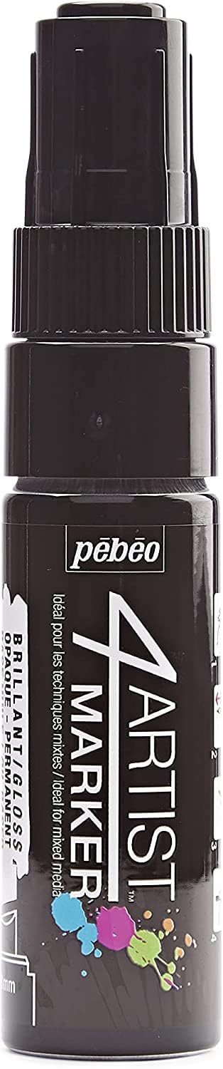Pebeo Opaque Oil Paint Marker 8mm Chisel Tip Black