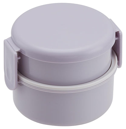 Skater Biomass Round Lunch Box with Fork 500ml Made in Japan