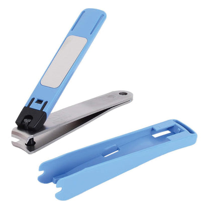 KAI Nail Clipper M Curved Blade Japanese Stainless Steel Blue