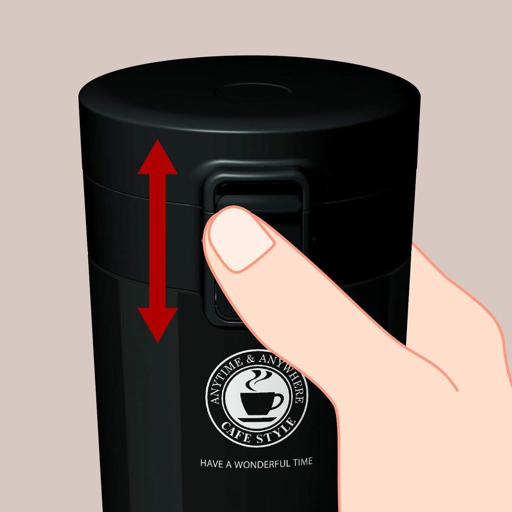 Asvel Vacuum Insulated Travel Tumbler 370ml Black