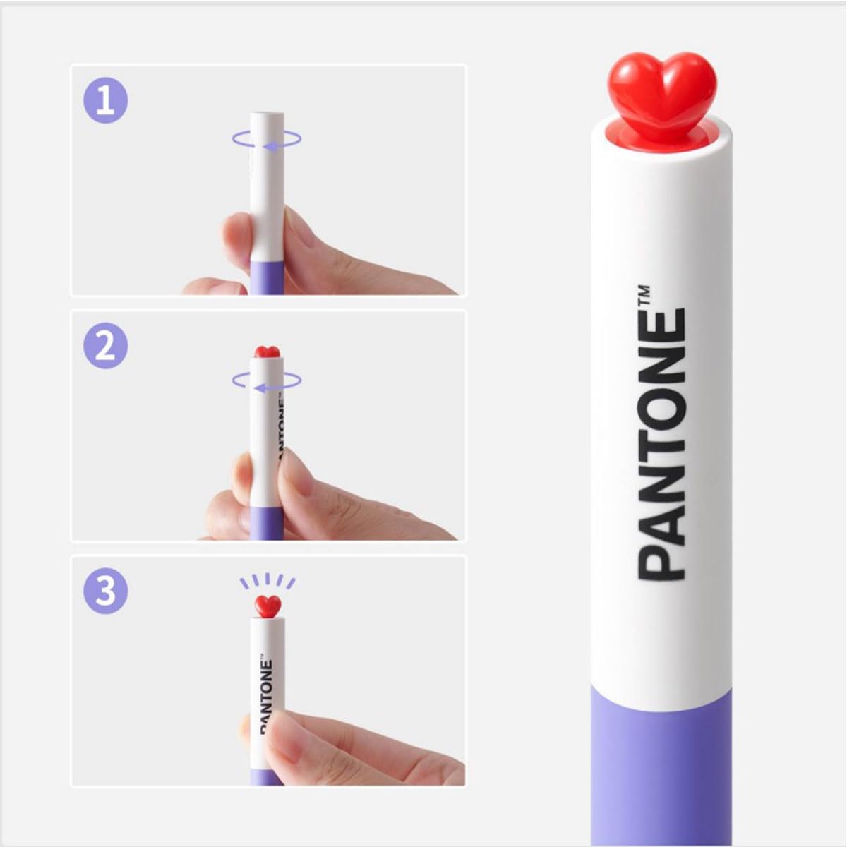 Kaco Gel Ink Ballpoint Pen 0.5mm True Red