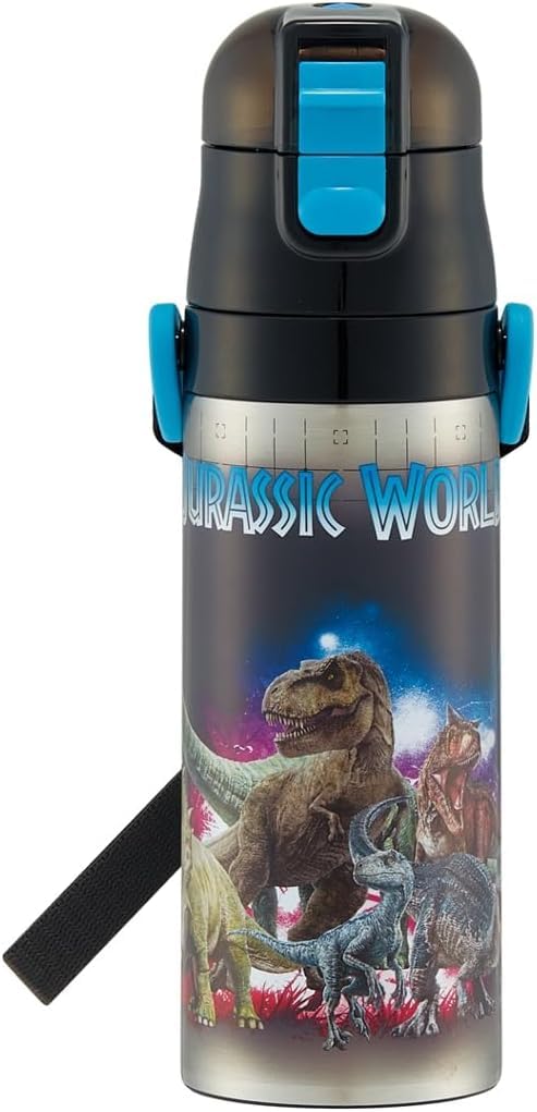 Skater Kids Water Bottle 470ml Jurassic World Lightweight Stainless Steel