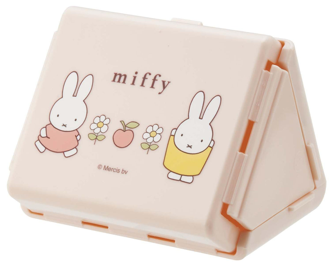Skater Miffy Antibacterial Folding Onigiri Case FON1AG-A, Holds 3 Approx. 70g Rice Balls