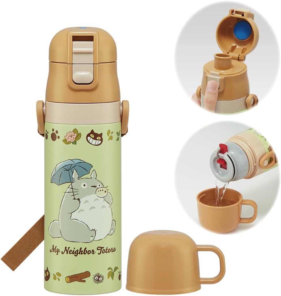 Skater Kids Water Bottle 2WAY 470ml Totoro Design