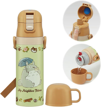 Skater Kids Water Bottle 2WAY 470ml Totoro Design