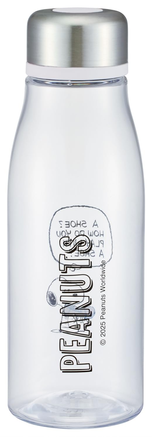 Skater Water Bottle with Strainer 500ml Featuring Snoopy Design