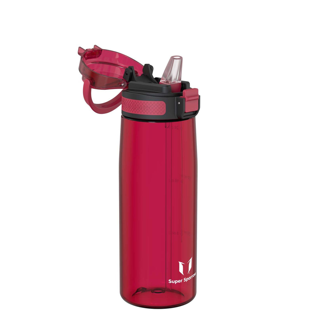 Super Sparrow Water Bottle 750ml BPA-Free with Straw