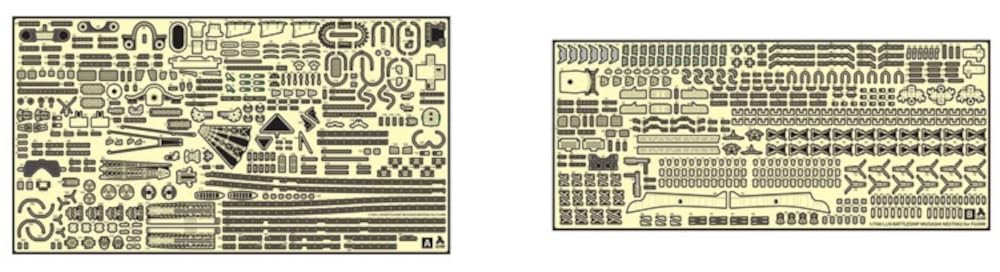 Tetra Model 1/700 Scale Model Detail Parts for Japanese Battleship Musashi