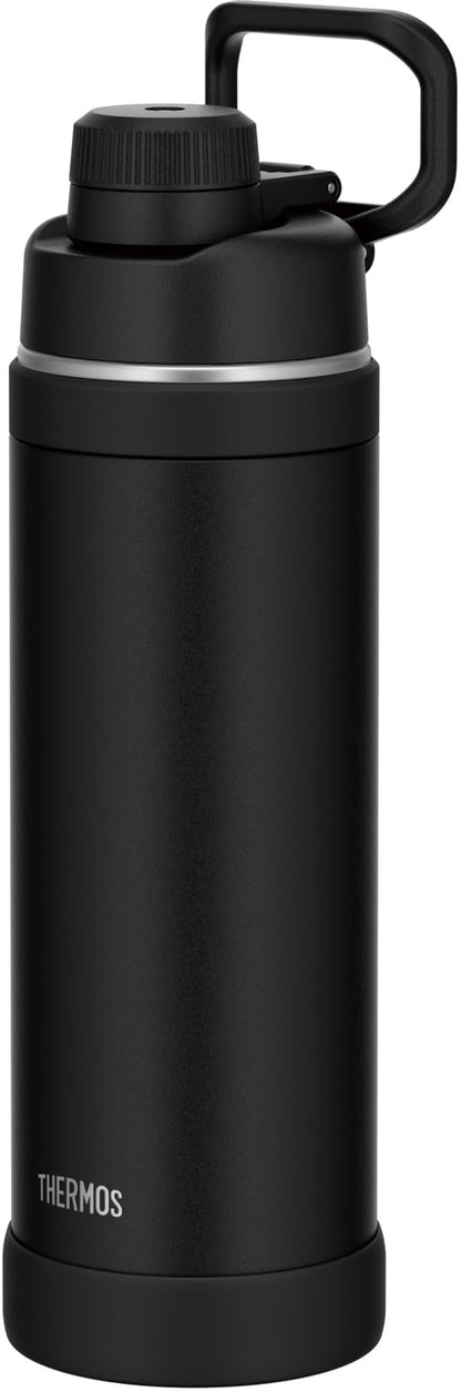THERMOS 1L Vacuum Insulated Sports Bottle with Carry Loop Black