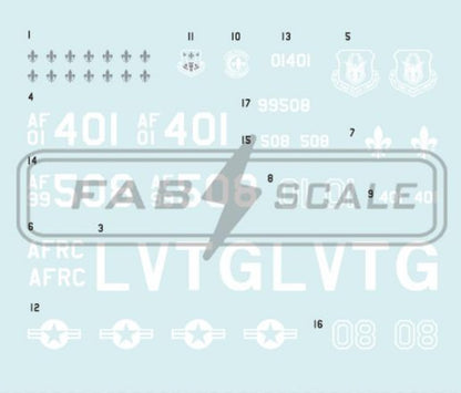 Fab Scale 1/72 F-16C Block 30 Dragon Scheme Model Decals