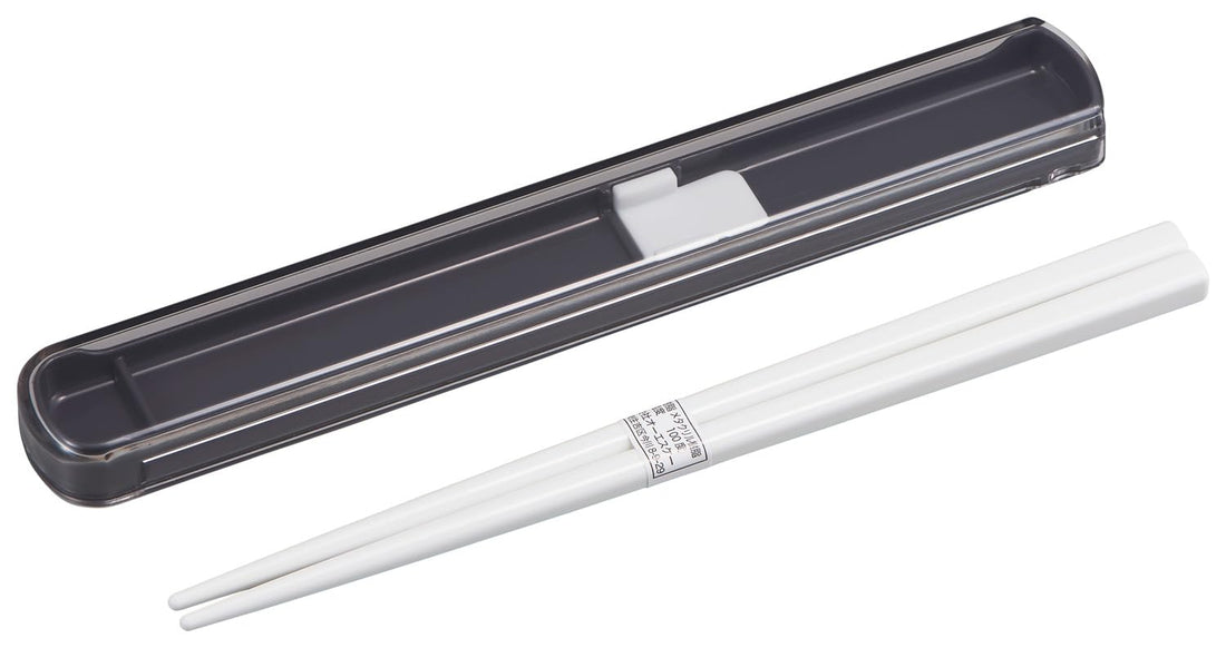 OSK Pull-Top Chopstick Box Set Calm Color 19.5cm Charcoal