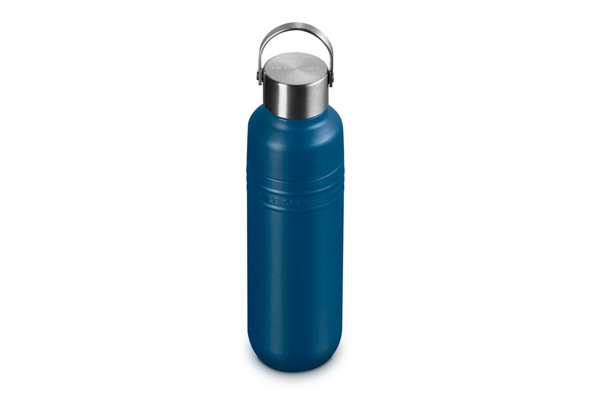 Le Creuset Stainless Steel Bottle 500ml Deep Teal for On-the-Go