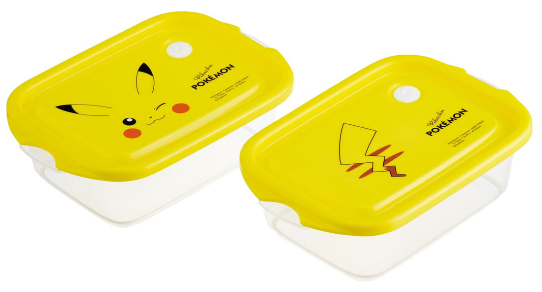 Skater Seal Container Set 500ml Featuring Pikachu Design