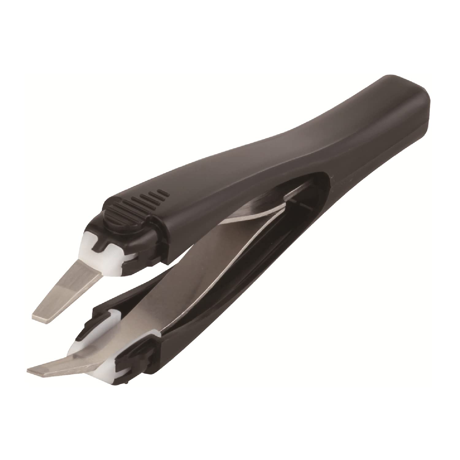 KAI One-Touch Slanted Tweezers with Cap for Precision Grooming
