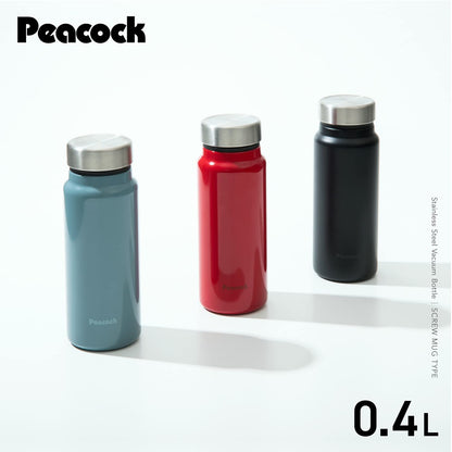 Peacock Stainless Steel Bottle Lightweight 400ml Dusty Blue
