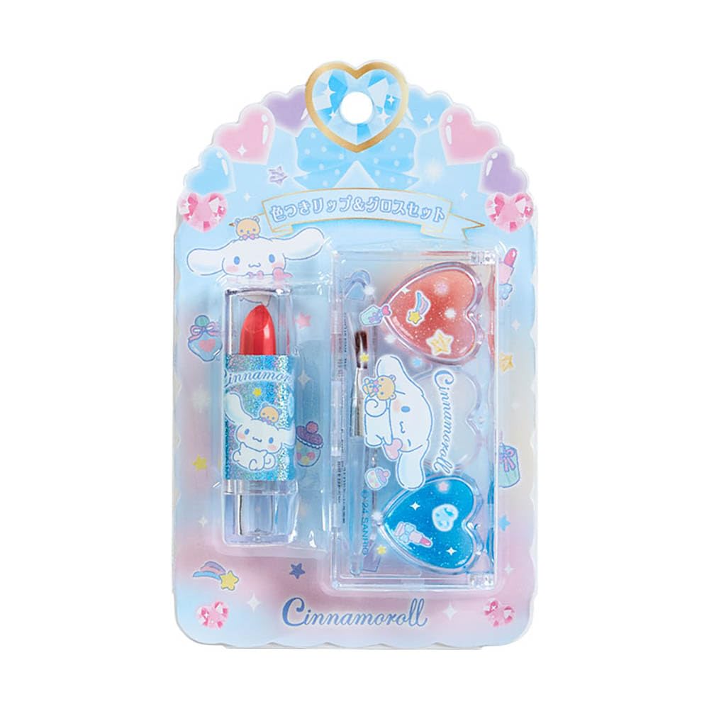SANRIO Color Lip and Gloss Set Cinnamoroll for Vibrant Lips