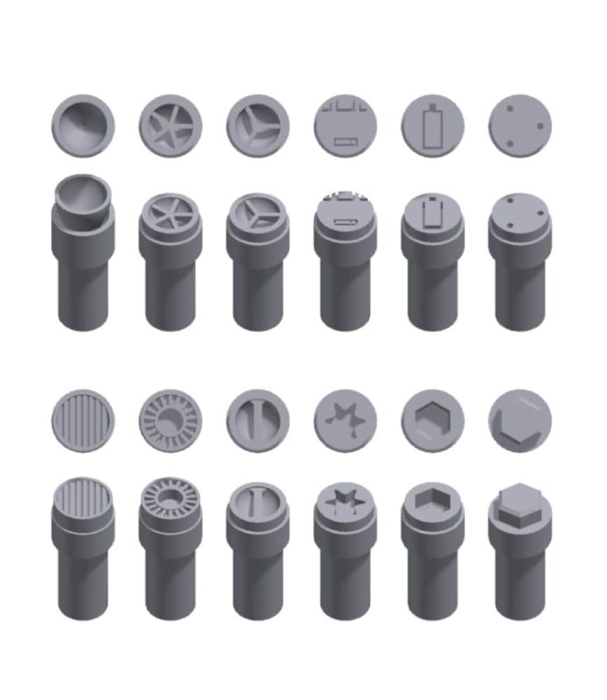 HMA Mechanism Round Mold M Size 3mm Set for Model Kits