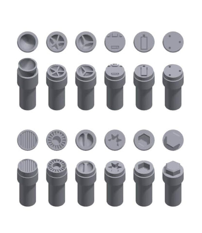 HMA Mechanism Round Mold M Size 3mm Set for Model Kits