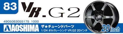 AOSHIMA 1/24 Scale Model Parts Volk Racing VR.G2 20 Inch