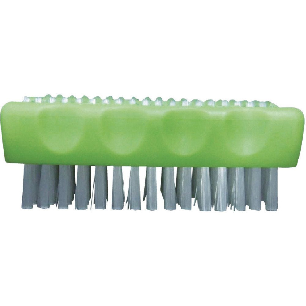 TRUSCO Nail Hand Brush Green Ergonomic Design for Easy Use