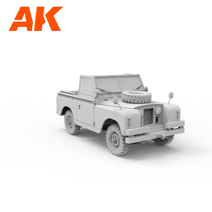 AK-Interactive 1/35 Land Rover 88 Series IIA Model Kit Desert Fighter