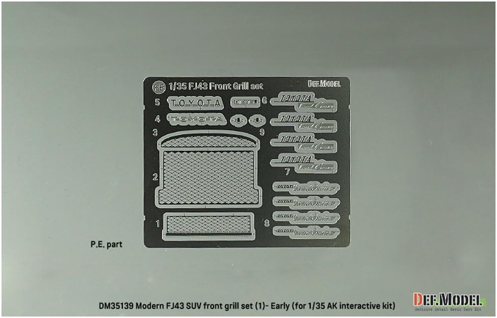 DEF.MODEL 1/35 FJ43 Front Grill Set for Scale Model Kits