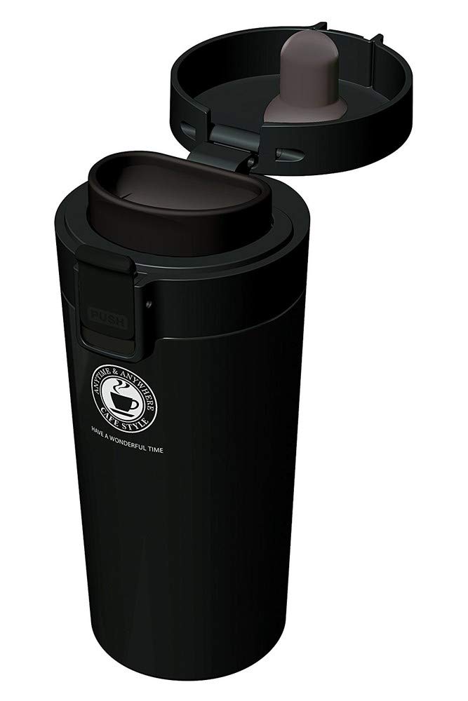 Asvel Vacuum Insulated Travel Tumbler 370ml Black