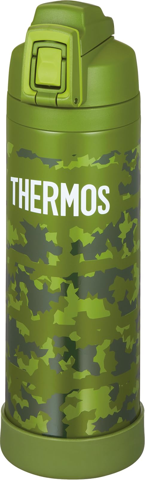 THERMOS Vacuum Insulated Sports Bottle with Strap 1L Olive Camouflage