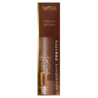 excel Color On Eyebrow CO03 Peach Brown Brow Mascara
