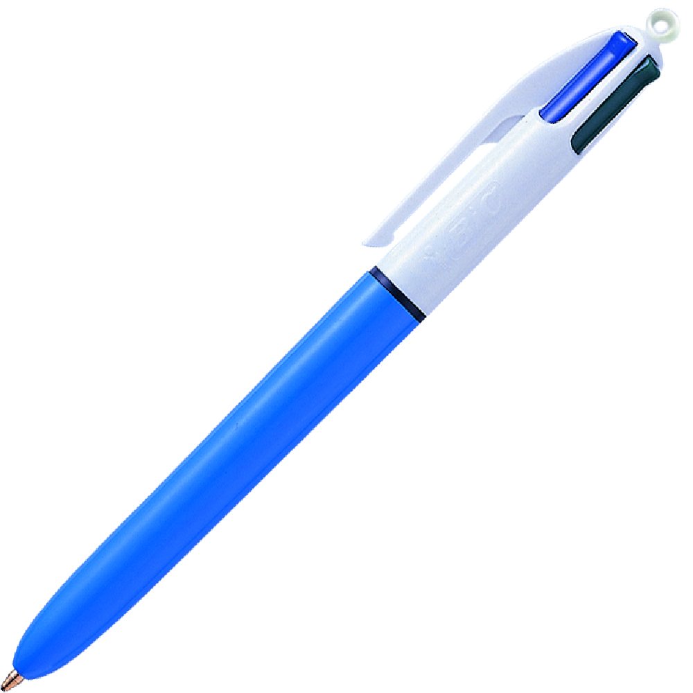 Bic 4 Color Ballpoint Pen 1.0mm Blue for Versatile Writing
