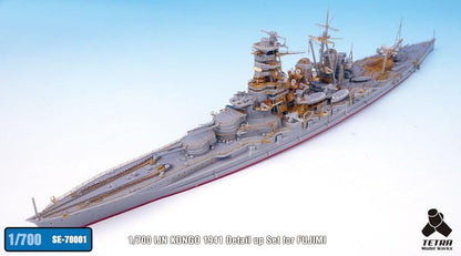 Tetra Model 1/700 Scale Battleship Kongou 1941 Model Kit Parts
